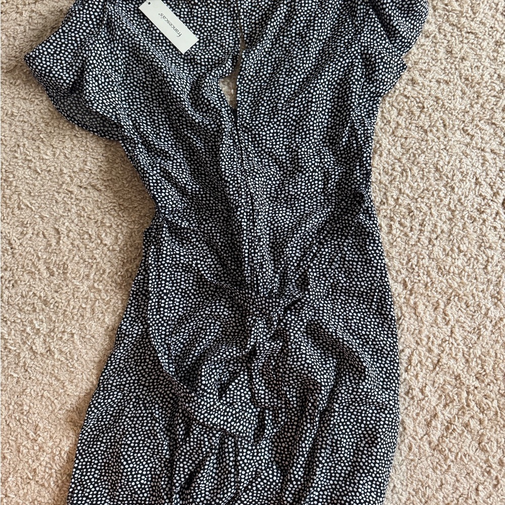 Francesca's Collections Gray V-Neck Dolman Sleeve Sundress